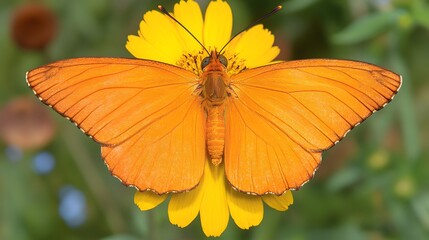 Obraz premium butterfly on flower