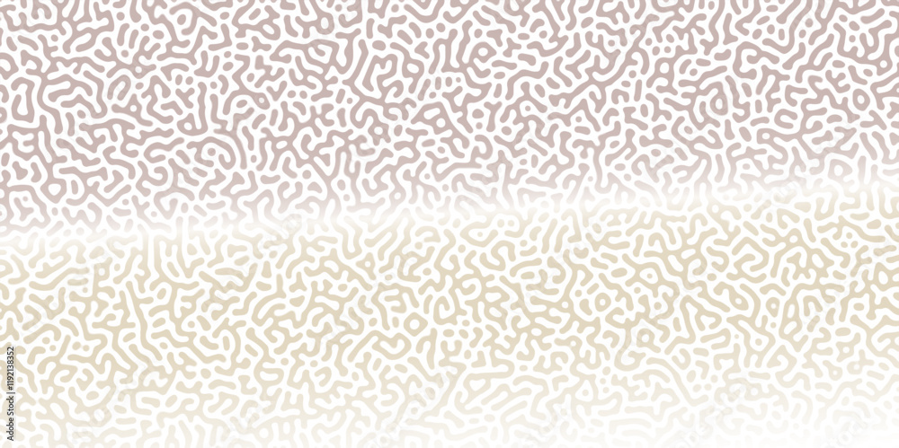 Poster abstract reaction-diffusion turing pattern natural texture brown gradient color scheme. linear desig