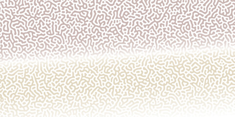 Abstract Reaction-diffusion Turing pattern natural texture brown gradient color scheme. Linear design with biological algorithm psychedelic background. Reaction-diffusion or truing patter