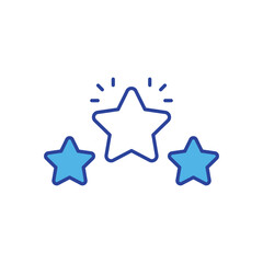 Star icon isolated on a white background. Vector illustration.