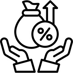 Loan To Value line icon