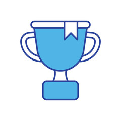 Trophy icon isolated on a white background. Vector illustration.