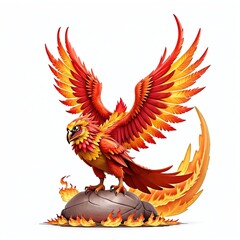 Fototapeta premium cartoon character of a eagle logo isolated on white background