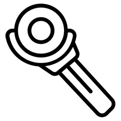 Angle grinder Line Icon