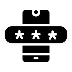 Authentication process Solid Icon