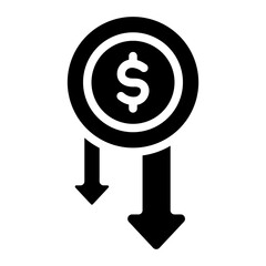 Bankruptcy Solid Icon