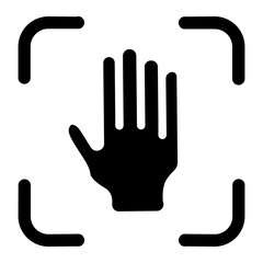 Biometric identification Solid Icon