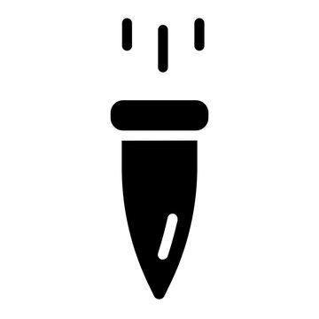Bullet tip Solid Icon