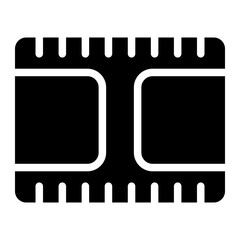 Clip editing Solid Icon