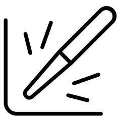 Corner welding Line Icon