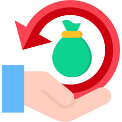 Loan Repayment flat color icon
