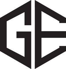 Fototapeta premium GE Polygon logo.eps