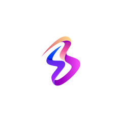 B and S logo combination, company logo ready to use