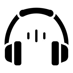 Headphones Solid Icon