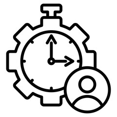 time management single icon