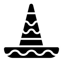 Mexican hat Solid Icon