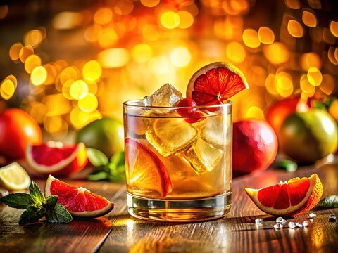 Don Julio Reposado Cocktail:  Bright & Colorful Tequila Drink Photography