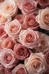 pink roses backdrop for wedding party and background