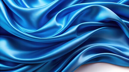 Obraz premium blue satin background