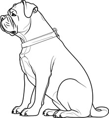 bulldog sketch drawing