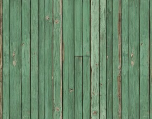 Fototapeta premium Rustic Weathered Green Wood Plank Texture Background: Seamless Pattern for Design Projects