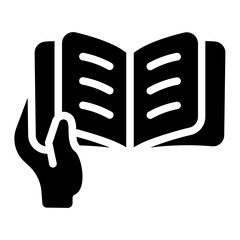 Reading book Solid Icon