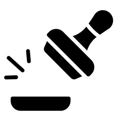 Seal stamp Solid Icon