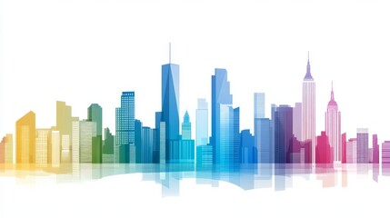 Fototapeta premium Buildings of the New York City skyline