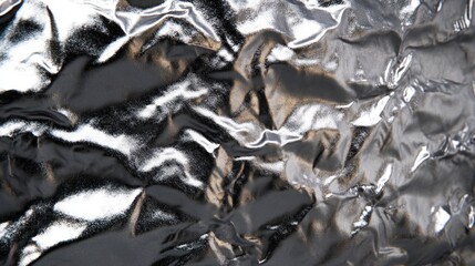 A minimalist metallic gray background with a grainy texture and smooth, tin foil-like reflective effects for a plain yet elegant design