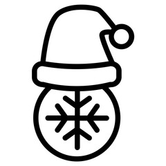 Winter sale Line Icon