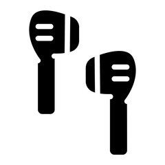 Wireless earbuds Solid Icon
