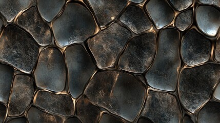 A natural stone-inspired seamless pattern with shiny, smooth textures and detailed organic patterns, creating an elegant decorative background