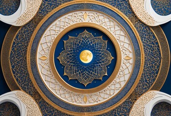 detail of the ceiling of a mosque