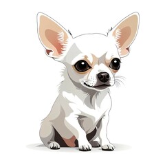 お座りして待つチワワ