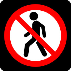 no thoroughfare sign,No cross...