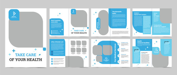 medical healthcare brochure design template