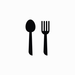 Restaurant icon,food icon ,spoon and fork icon vector logo illustration fully editable vector template