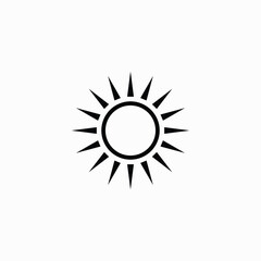 Sun icon, Beam, bright, display icon vector image. Can also be used for mobile apps, phone tab bar and settings. Suitable for use on web apps, mobile apps and print fully editable vector template