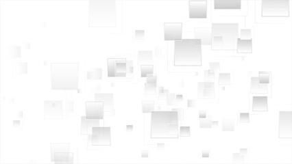 Abstract grey tech geometric background with glossy squares