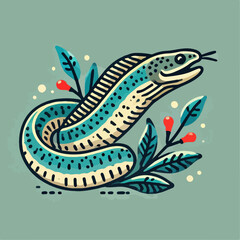 electric eel illustration