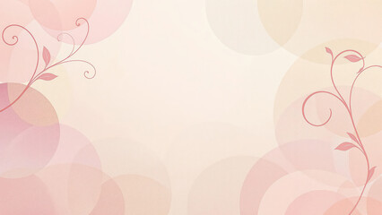 Romantic Abstract Floral Background with Pastel Pink, Peach, and Beige Patterns, Featuring a Soft Texture
