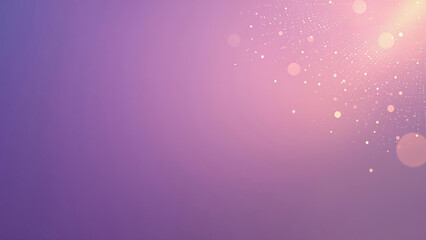Obraz premium Abstract Purple Background with Glowing Particles and Light Bokeh, Featuring a Soft Gradient Texture and Sparkle