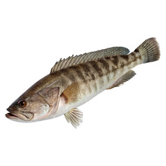 Fototapeta premium snake head fish on white background
