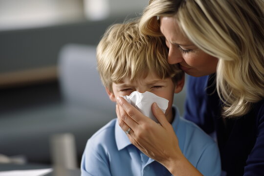 Person,woman,man with bird flu and flu,cold disease,cold virus - Powered by Adobe