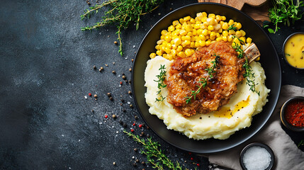 chicken fried steak and gravy, food photography