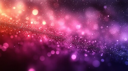 Obraz premium Festive bokeh lights, abstract background, sparkling glitter, celebratory mood, ideal for holiday cards