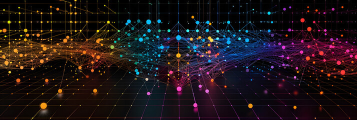 Obraz premium Visual Illustration of Multidimensional Data Structure: KD Path Algorithm in Computer Science