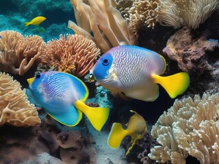 coral reef and fish