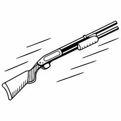 Remington 870 Shotgun: Popular pump-action shotgun for hunting and home defence.