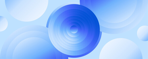 Blue Gradient circles Background